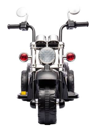 Imagem de Mini Moto Elétrica 6v Infantil Preta Com Música E Farol Zippy