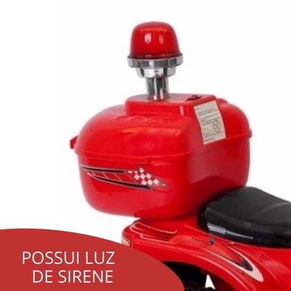 Imagem de Mini Moto Eletrica Infantil Cores Policia Criança Som Luz 6v C/ Inmetro