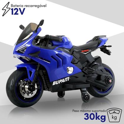 Imagem de Mini Moto Elétrica Infantil Motocicleta Motinha Passeio Brinquedo Bateria 12v