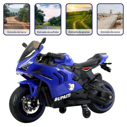 Imagem de Mini Moto Elétrica Infantil Motocicleta Motinha Passeio Brinquedo Bateria 12v