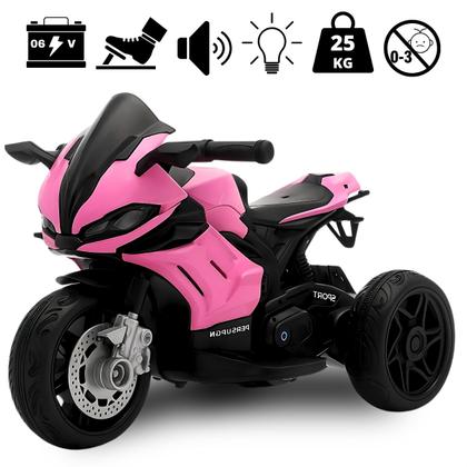 Imagem de Mini Moto Elétrica Racing Pedal Bateria 6v Com Luz e Som