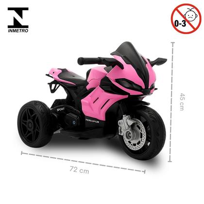 Imagem de Mini Moto Elétrica Racing Pedal Bateria 6v Com Luz e Som