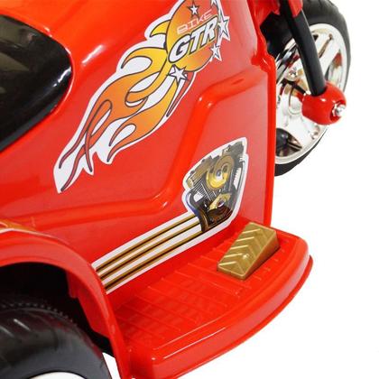 Imagem de Mini Moto Elétrica Triciclo Criança Infantil Bateria 6V Importway BW006 Polícia Luz Som Bivolt