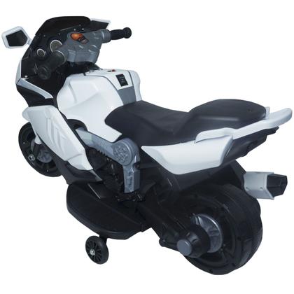 Imagem de Mini Moto Elétrica Triciclo Criança Infantil Branca Bateria 6V Luz Som Importway BW044 Bivolt