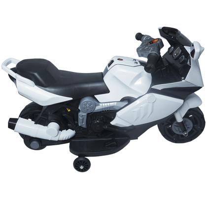 Imagem de Mini Moto Elétrica Triciclo Criança Infantil Branca Bateria 6V Luz Som Importway BW044 Bivolt