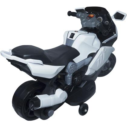 Imagem de Mini Moto Elétrica Triciclo Criança Infantil Branca Bateria 6V Luz Som Importway BW044 Bivolt