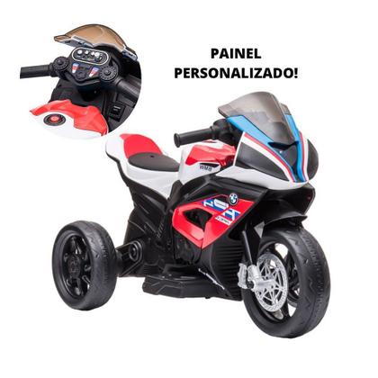 Imagem de Mini Moto Infantil Elétrica 3 Rodas Menino Menina Bateria com Luzes e Sons Interativos