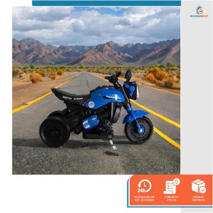 Imagem de Mini Moto Infantil Elétrica 3 Rodas Triciclo Passeio 6v A Bateria Recarregável Até 20 Kg Bivolt Motoca Motocicleta Som E Luzes Dia Das Crianças