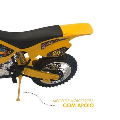 Imagem de Mini Moto Motocross Com Apoio 36cm Comprimento Brinquedo Infantil BS Toys