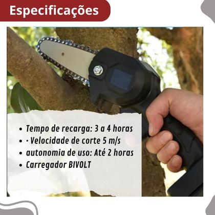 Imagem de Mini Moto Serra a Bateria perfeita para cortes retos