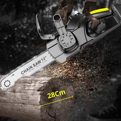 Imagem de Mini Motoserra Elétrica Grande 2 Baterias Sabre 30cm Poda