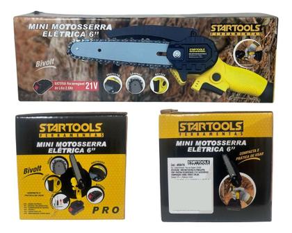 Imagem de Mini Motossera Startools 6 Polegadas Elétrica Recarregável