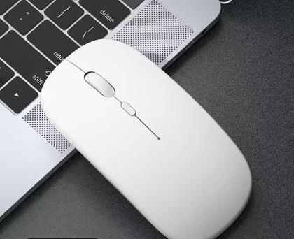 Imagem de Mini mouse sem fio para tablet PC com mouse pad branco