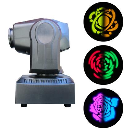 Imagem de Mini Moving Beam 60W 8 Cores + 8 Desenhos + Borda Led