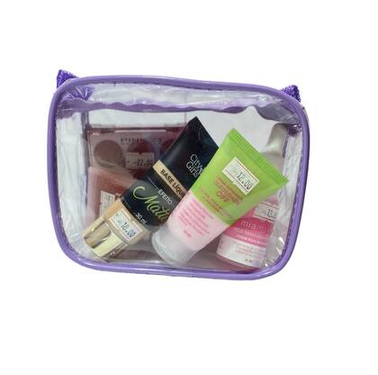 Imagem de MINI necessaire transparente e LILÁS 15x12