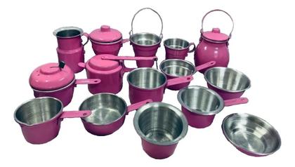 Imagem de Mini Panelinhas Com Paneleiros - L&L Cor:Rosa