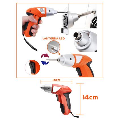 Mini Parafusadeira Furadeira Elétrica Portátil Usb C/ Maleta - DS