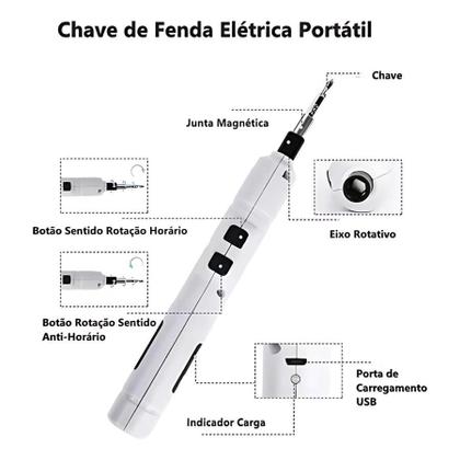 Imagem de Mini Parafusadeira Leve e Compacta com 12 Bits