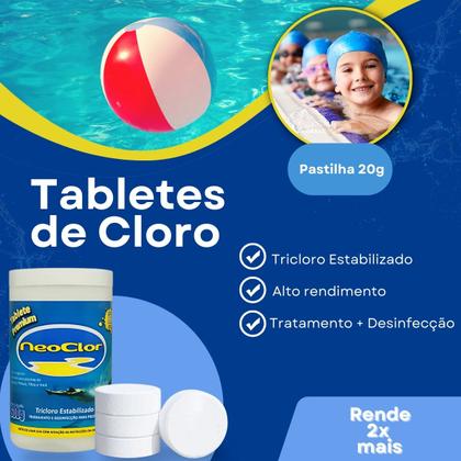 Imagem de Mini Pastilha De Cloro Para Piscina (30 Unidades De 20g)