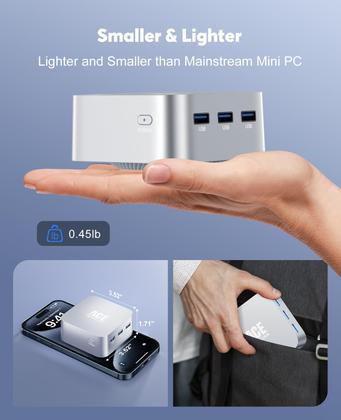 Mini PC ACEMAGICIAN N100 - Windows 11, 12GB RAM, 256GB SSD, 4K