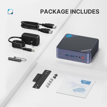 Imagem de Mini PC BOSGAME Linux Intel 12th Alder Lake N95 8 GB/256 GB