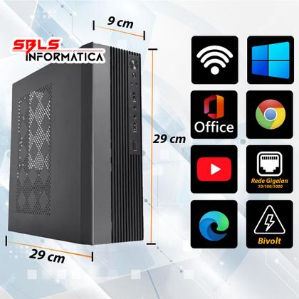 Imagem de Mini Pc Cpu Slim Intel Core I5 7500 setima geracao 16 gb Ram Ssd 480gb Wifi w11 super rapido e compacto