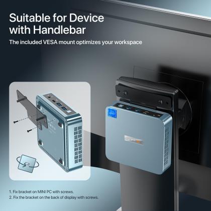 Mini PC PELADN N95 Intel Alder Lake de 12ª geração 16 GB de RAM