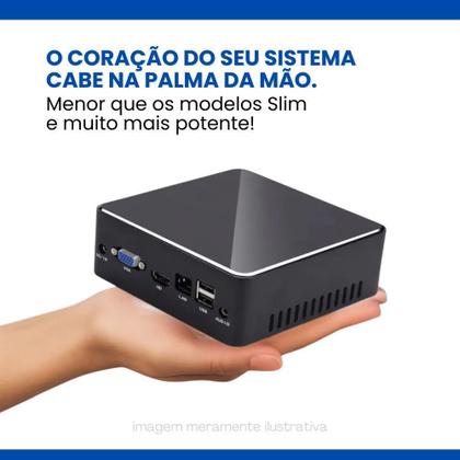 Imagem de Mini pc tob i5-5200u com 8gb de memória ssd 1tb + monitor 21 leitor de código de barras gaveta de dinheiro e impressora de cupom + teclado + mouse