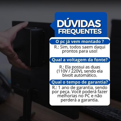 Imagem de Mini pc tob i5-5200u com 8gb de memória ssd 240gb e wifi + monitor 21.5”