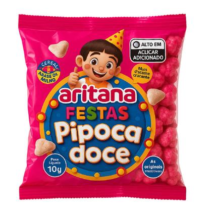 Imagem de Mini Pipoca Doce c/ 100 unidades 10gr Aritana Festa junina