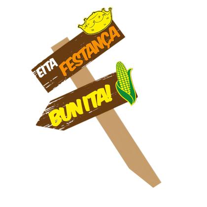 Imagem de Mini Placa De Decoração Eita Festança Bunita