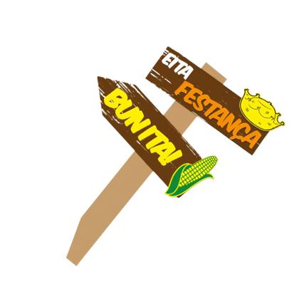 Imagem de Mini Placa De Decoração Eita Festança Bunita