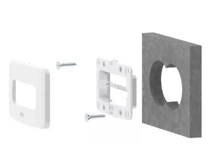 Imagem de Mini Placa de Embutir Móveis 1 Posição Branco - Composé