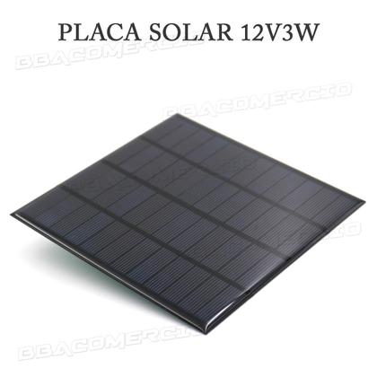 Imagem de Mini Placa Painel Solar Fotovoltaica 12V 3w 250mA 145x145mm