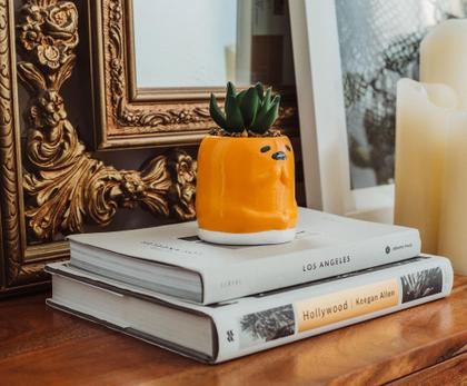 Imagem de Mini plantador de cerâmica Silver Buffalo Sanrio Gudetama 8cm