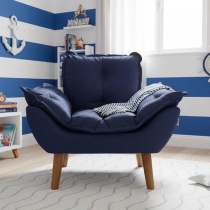 Imagem de Mini Poltrona Infantil Opalinha Estofada com Pés Palito  Conforto e Estilo para Crianças