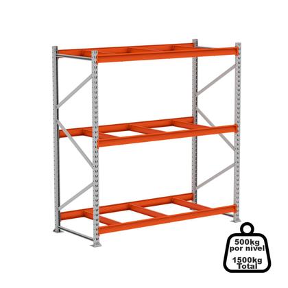 Imagem de Mini Porta Pallet Inicial 500KG Com 3 Longarinas 2,00 X 1,80 X 0,80 Sem Bandeja - ULTRA Móveis