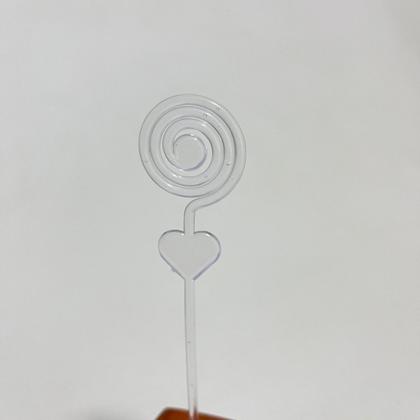 Imagem de Mini Porta Retrato Foto Lembrancinha Madeira Transparente