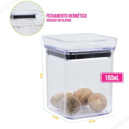 Imagem de Mini Pote Hermetico Porta Condimento Tempero Especiarias