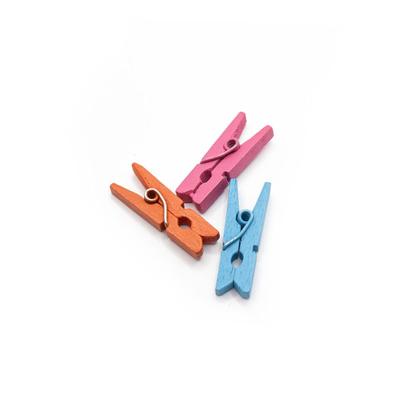 Imagem de Mini Prendedor Madeira Colorido 7x25mm 10pçs 8g Pregador