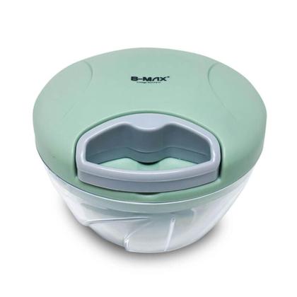 Imagem de Mini Processador  3 Lâminas Triturador De Comida Alho Cebola Tempero Manual 500ml - B-Max