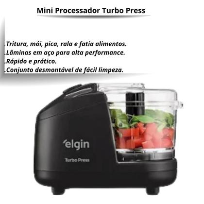 Imagem de Mini processador alimentos elgin turbo press 150w 220v preto