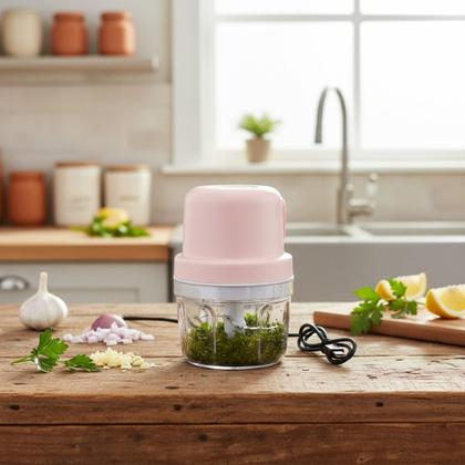 Imagem de Mini Processador Alimentos Moedor Elétrico Alho Sem Fio Recarregável