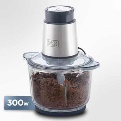 Imagem de Mini Processador Black+Decker Gourmand Gris MP300G 220V 300W