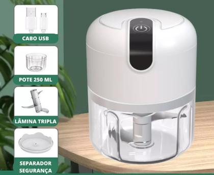 Imagem de Mini Processador De Alho Legumes Verduras Elétrico Sem Fio MNTA