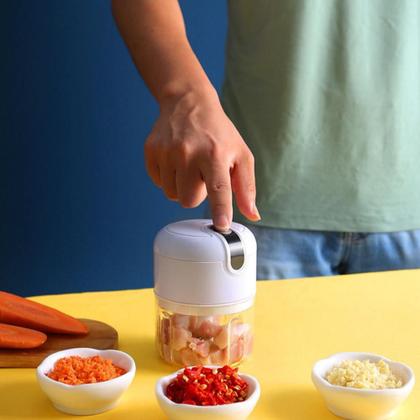 Imagem de Mini Processador De Alimentos 3 Lâminas Elétrico Bivolt Usb