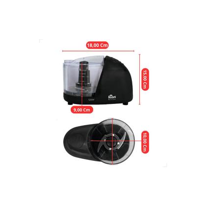 Imagem de Mini Processador de Alimentos 500mL Preto 120W Kian 127V