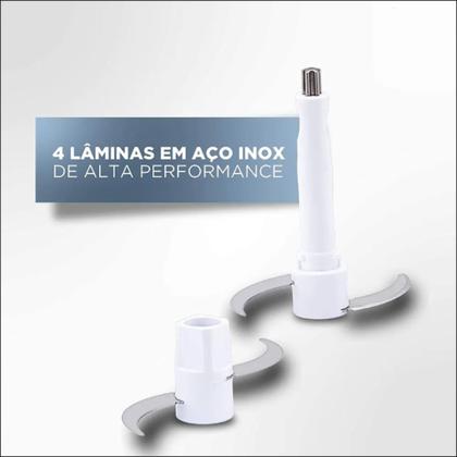 Imagem de Mini Processador De Alimentos Black + Decker Elétrico Triturador Multiprocessador MP300G 110V