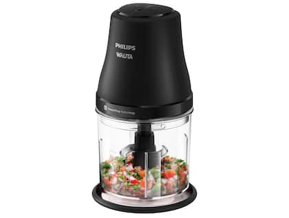 Mini Processador Philips Walita HR1501/01 450W Preto