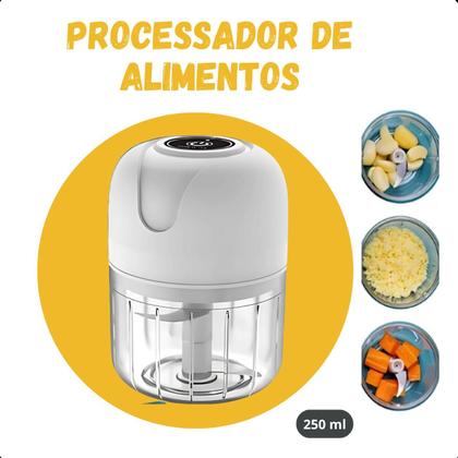 Imagem de Mini Processador Triturador Elétrico Bivolt Usb Rápido